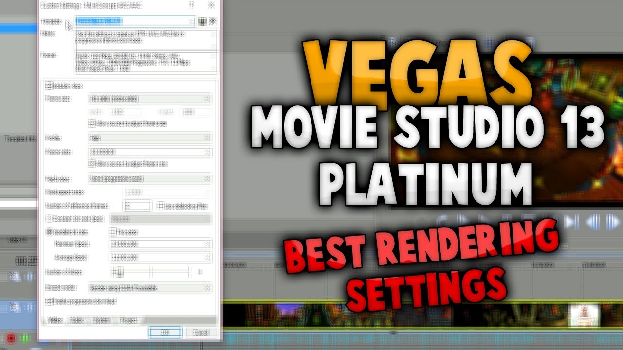best render settings for sony movie studio 13 mac